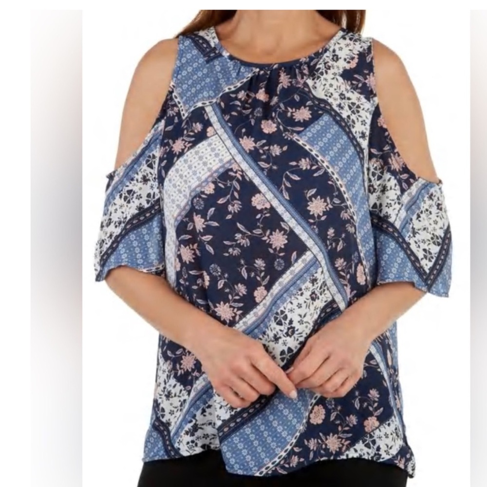 NWT Cooper & Ella Cold Shoulder Blouse